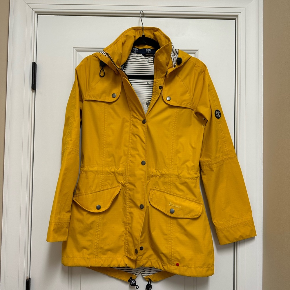 Barbour Rain Coat with Detachable Hood